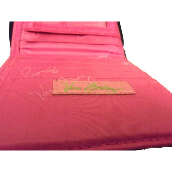 Vera Bradley Pink Elephants Mini Zip Wallet Retired - Picture 5 of 5